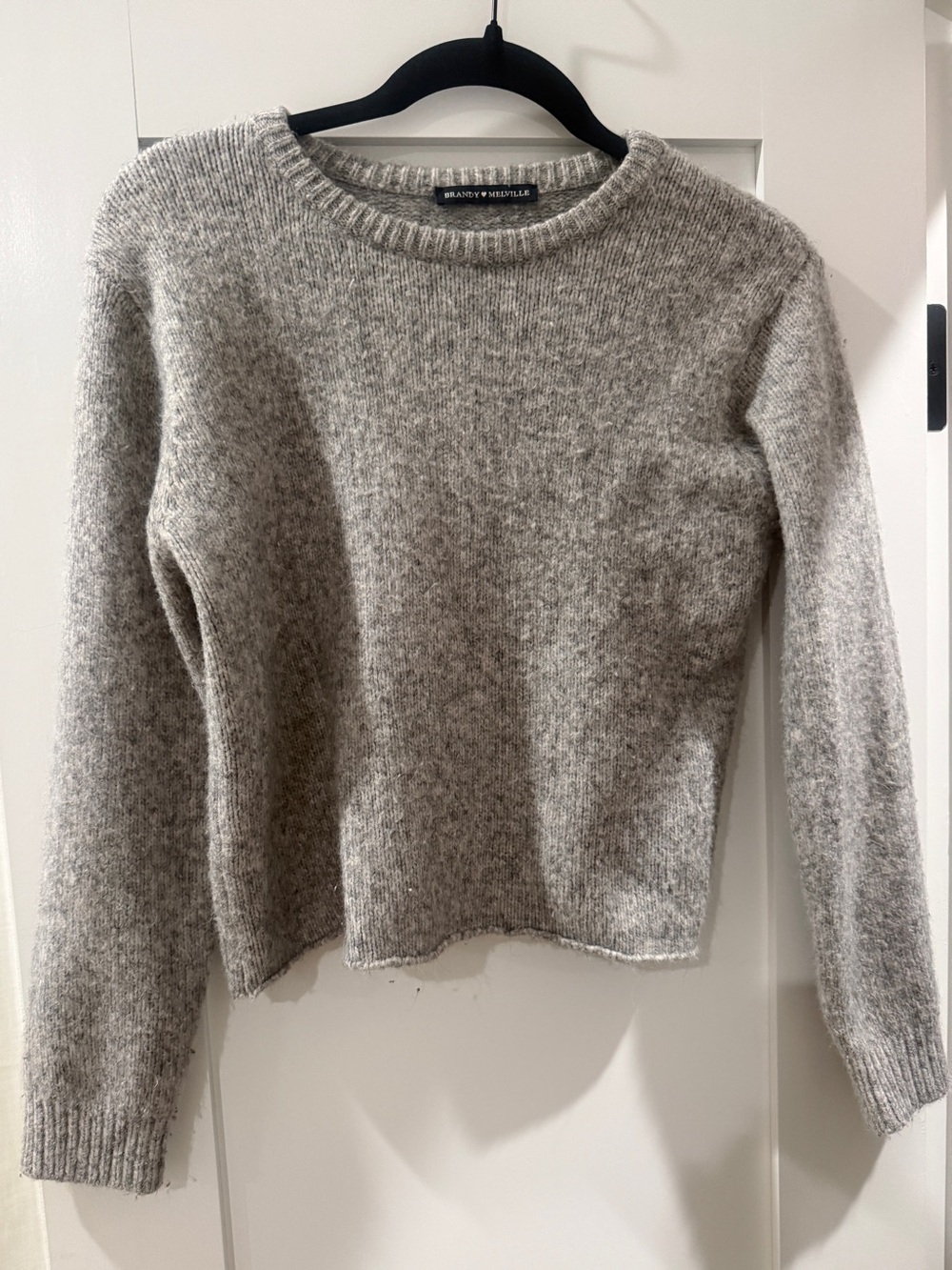 Brandy Melville Heather Gray Crewneck Sweater